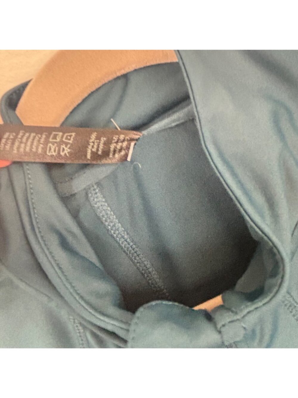 ✨3/$30 Kyodan Womens L Full-Zip Teal Activewear Jacket With High Neck - Picture 3 of 4